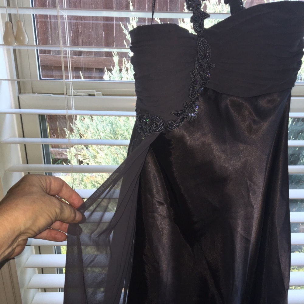 Stunning banquet dress with interesting straps